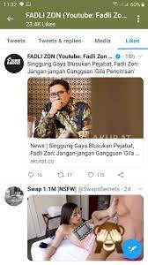 Dunia pendidikan jangan jadi kelinci percobaan. Doni Elang On Twitter Swapssecrets U R Liked By Indonesian S Senator Name Fadlizon Great 4 Endorsement