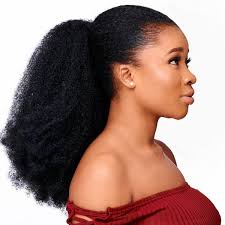 Available in clip in hair extensions, lace front wigs, hair bundles, lace closures and lace frontals. Ponytail Hair Extensions For Kinky Natural Hair Natural Girl Wigs