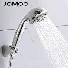 Jomoo 5 Jets Shower Head Abs Chrome Bathroom Shower Water Saving High Pressure Round Shape Hand Shower Baby Bath Chrome Bathroom Cheap Shower Heads Hand Shower