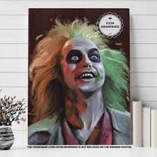 Tim Burton Beetlejuice Minimalist Poster