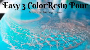 Beginner S Easy 3 Color Pour Oceanscape Seascape Waterscape Or Even S Resin Art Diy Resin Art Diy Resin Projects