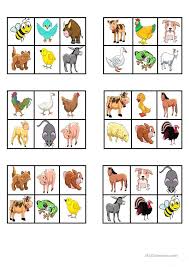 Farm Animals Bingo English Esl Worksheets For Distance Learning And Physical Classrooms In 2020 Farm Animals Farm Animals For Kids Bingo For Kids