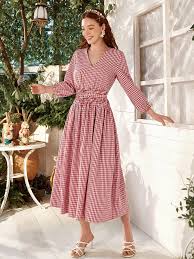 pin by claire lepine on style gingham dress dresses with belts women s summer fashion