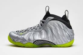 Nike Air Foamposite One Premium Metallic Silver Volt Black Popular Nike Shoes Nike Foamposite Nike Air Max For Women