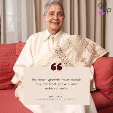 Facebook gives people the power to share and makes the world. Indu Jain The 83 Year Old Entrepreneur And Spiritualist Girl Up Dtu