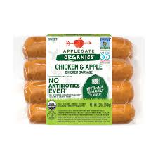 If using chicken thighs, coarsely grind the boned chicken and skin or chop coarsely in batches in a food processor. Organic Apple Chicken Sausage At Whole Foods Market