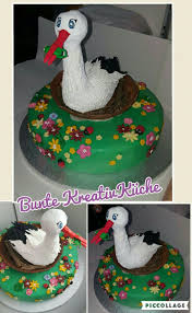 Torte Storch Nest Fondant Torten Torten Fondant