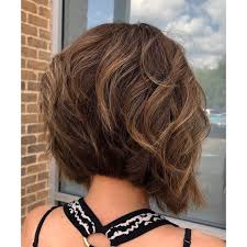 In the hands of a good hair master, your hair will obtain the volume, the healthy look and glow you have always wanted. All About The Angles Stacked High For Volume In The Crown And Texted For Movement On The Ends Brenda Was Be Stacked Haircuts Angled Hair Thick Wavy Haircuts