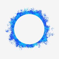 Blue Circle Hole Watercolor Brush Abstract Background Splash Red Stain Texture Water Art Acrylic Vintage Grunge Circle Clipart Hand Illustration Image Painting