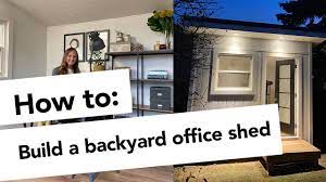 Build your own she shed. How To Build A Backyard Office Shed
