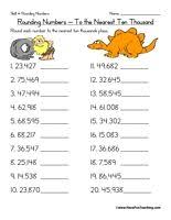 Rounding numbers online worksheet for grade 4. Rounding Worksheets From The Tens To The Millions Terrific And Free Rounding Worksheets Rounding Numbers Have Fun Teaching