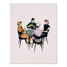 Retro 1950s Card Game Poster Zazzle Com Au Bridge Card Game Card Games Bridge Card
