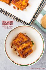 Tahu Goreng Bumbu Bali Balinese Sauce Fried Tofu Recipe In 2020 Fried Tofu Tofu Cuisine Recipes