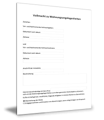 Ihr bevollmächtigter kann unterschiedliche rechte und pflichten übernehmen. Vollmacht Fur Wohnungsangelegenheiten Vollmachtmuster Com