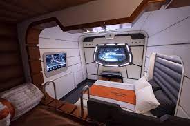 First Look Interior Of Star Wars Galactic Starcruiser Hotel Room Disney Star Wars Walt Disney World Star Wars