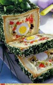 Sandwich Salad Loaf Retro Recipes Food Humor Gross Food
