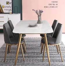Get set for dining table 6 chairs at argos. Hot Sale Customizable New Luxury Modern Dining Room Home Furniture 6 Dining Chairs Marble Dining Table Set Buy Contemporary Style Marble Top Round Dining Table With Solid Wooden Frame Factory Online