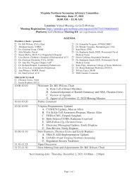 Virginia Newborn Screening Advisory Committee Thursday, June 17, 2021 10:00  AM