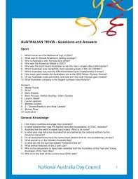 To this day, he is studied in classes all over the world and is an example to people wanting to become future generals. Australian Trivia Questions And Answers Australia Day