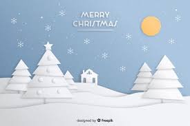 Telechargez Fond De Noel Dans Le Style Du Papier Gratuitement Christmas Background Paper Cutout Art Vector Free