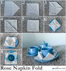 Bird Of Paradise Napkin Folding Instructions Rose Napkin Fold Napkin Folding Fancy Napkin Folding Paper Napkin Folding