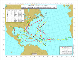 File 1999 Atlantic Hurricane Season Map Png Wikimedia Commons