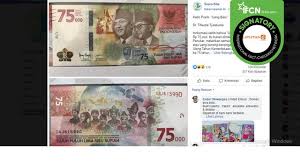 Jika kalian tidak memiliki uang nominal 75 ribu, bisa sebelum menscan uang 75 ribu tersebut di ivive, perhatikan juga mengenai posisi atau. Cek Fakta Tidak Benar Uang Rp 75 Ribu Cuma Merchandise Hut Ke 75 Ri Cek Fakta Liputan6 Com