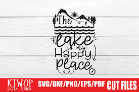 Download The Lake Is My Happy Place Graphic By Ktwop Creative Fabrica PSD Mockup Templates