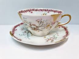 Haviland Limoges Teacup And Saucer French And Potter Of Etsy Tea Cups Tea Cups Vintage Bone China Tea Cups