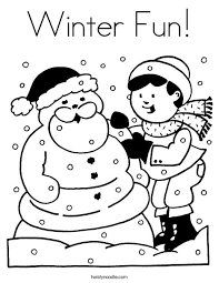 May 13, 2021 · looking for winter coloring pages to keep the children occupied inside on cold winter days? Winter Fun Coloring Page Twisty Noodle