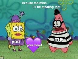 Renai Saiban Is In Spongebob Since When Cute Love Memes Love Memes Cute Memes