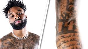 In fact, you really can't go wrong getting arm tattoos for men. Watch Tattoo Tour Jarvis Landry Breaks Down His Tattoos Gq Video Cne Gq Com Gq