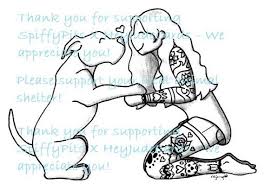 Digital Stamp Or Coloring Page Pitbull Tattoo Mama A Etsy Digital Stamps Coloring Pages Pitbull Tattoo