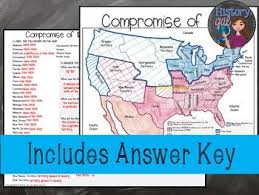 Compromise Of 1850 Map Activity Print And Digital Map Activities Activities Map
