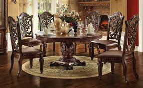 Cherry wood offers the durability you can. Acme 62020 03 7 Pc Vendome V Collection Cherry Finish Wood 72 Round Dining Table Set
