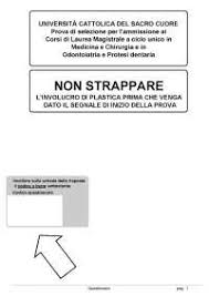 Prova Di Selezione Per L Ammissione A Medicina E Chirurgia E In Odontoiatria E Protesi Dentaria Docsity