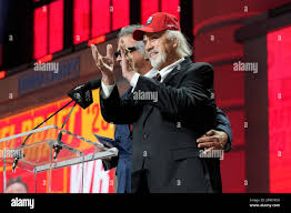 Ed Budde, right, and Brad Budde announce the No. 55 pick for the Kansas  City Chiefs at the 2023 NFL football draft, Friday, April 28, 2023, in  Kansas City, Mo. The Chiefs