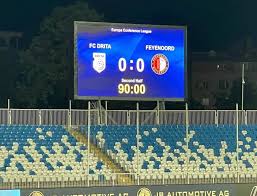 Feyenoord en fc drita spelen in de voorronde van de conference league tegen elkaar in het gjilan city stadium. Psx4zwnlg3dc M