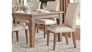 Rustic weathered gray finish 7 piece dining room furniture table chairs set icag. Kentucky Park Rustic Dining Table Set