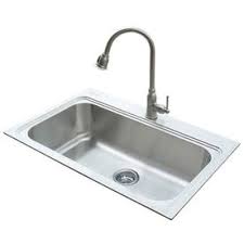 American Standard 20 Gauge Single Basin Drop In Or Undermount Stainless Steel Kitchen Sink With Fauc Kitchen Sink Sizes Drop In Kitchen Sink Black Kitchen Sink