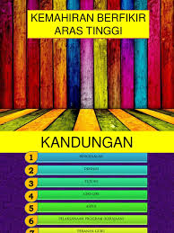 Check spelling or type a new query. Kemahiran Berfikir Aras Tinggi