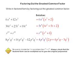 Factor out the gcf of a polynomial. Howto How To Factor An Expression With Gcf