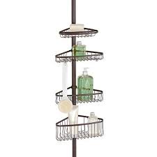 Mdesign Bathroom Constant Tension Corner Shower Caddy For Shampoo Conditioner Soap Bronze Check Out Thi Corner Shower Caddy Shower Storage Diy Corner Shower