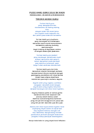 Pantun buat asatizah 2 madrasah wak tanjong nor hafiza mehad flickr. Doc Puisi Hari Guru 2016 Sk Rasa Terima Kasih Guru Nazimi Kiteman Academia Edu