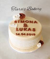 Enjoy these cake ideas provided by the pictures of engagement cakes for parties. Engagement Cake Wedding Cake Vintage Cake Vintage Wedding Cake Simple Cake By Tiara S Bakery In Engagement Cakes Wedding Cakes Vintage Simple Wedding Cake