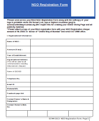 Free 8 Ngo Registration Forms In Pdf Ms Word Excel