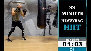 33 minute boxing heavy bag hiit you
