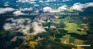 Enjoy reading and share 48 famous quotes about reaching for the sky with everyone. Quotes By Brandy Miller On Various Occasions And Topics Page 1 Quoteforever