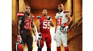 Originally the team was to be called the cleveland panthers, after an earlier football team in the city, but the owner of that team stopped it as he still owned the rights to the identity. Cleveland Browns Unveil New Uniforms For 2015 Season Athlonsports Com Expert Predictions Picks And Previews