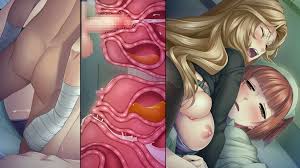 Sakusei Byoutou Rule 34 - 1 Boy 2 Girls Bondage - Foursome Bikini Flag